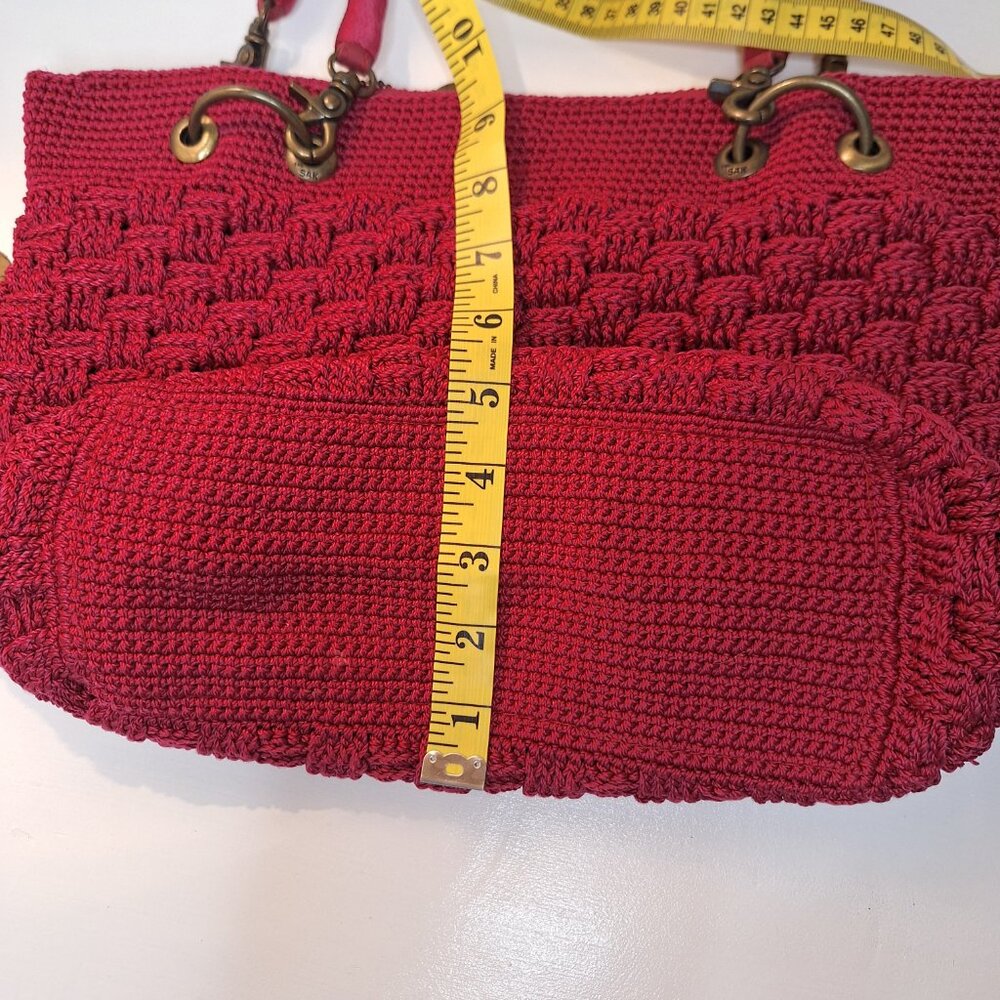 The Sak Hobo Bucket Bag In Raspberry Red - image 8